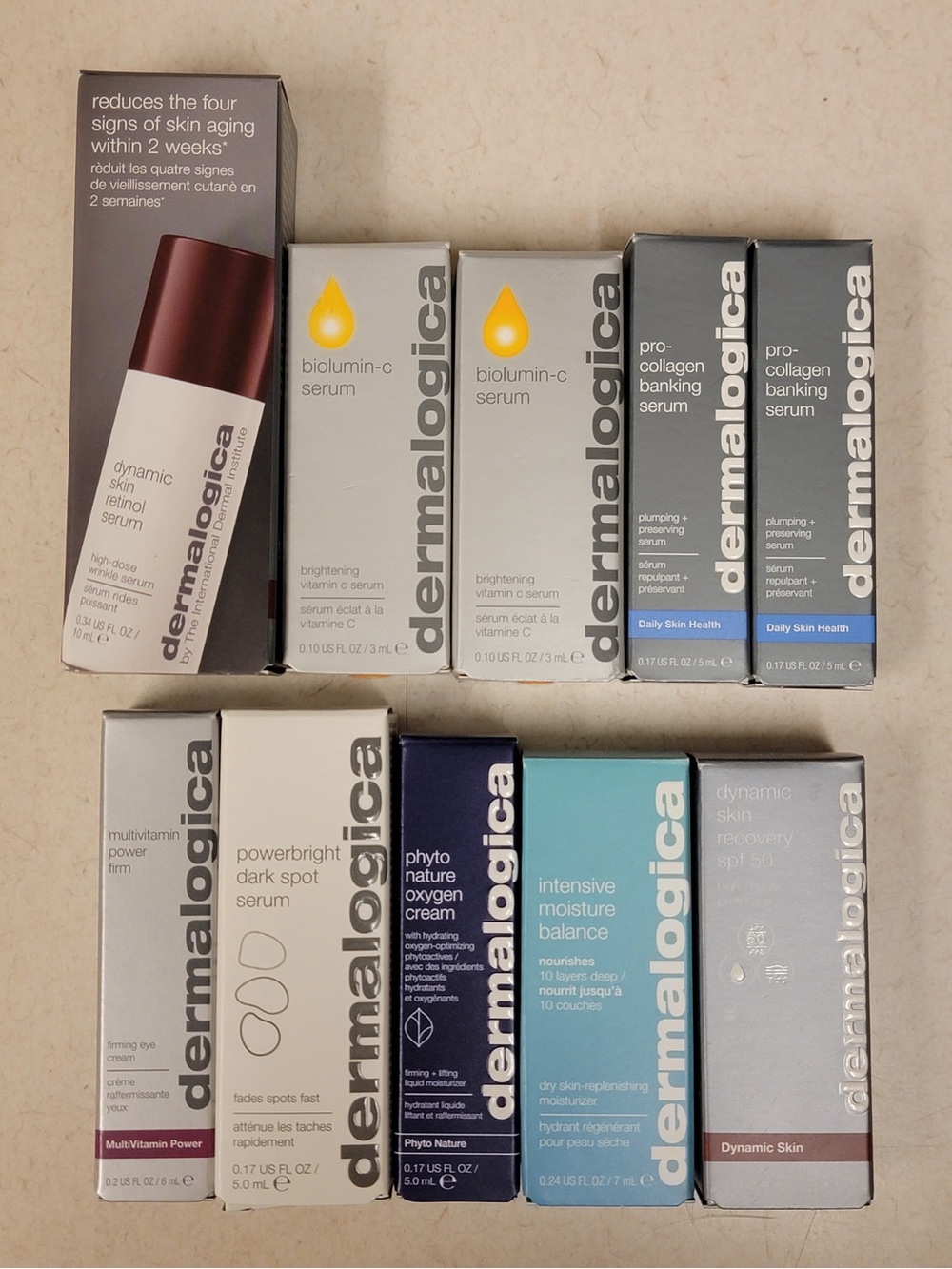 Dermalogica Samples - Set of 10 - Serums and Moisturizers
